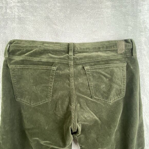 Adrianio Goldschmied Stevie Pants Womens 32 Olive Green Corduroy Slim Straight - Picture 16 of 16